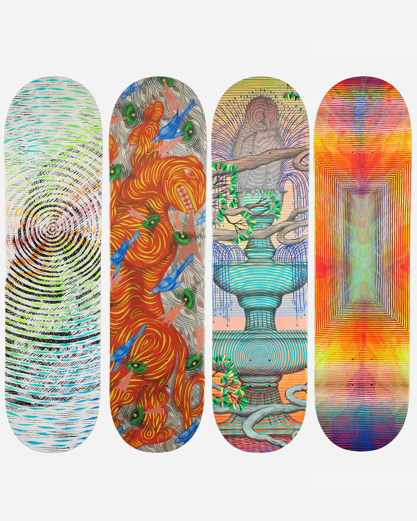 Andrew Schoultz x Beautiful Losers, Maelstrom Skateboard Collection, 2025