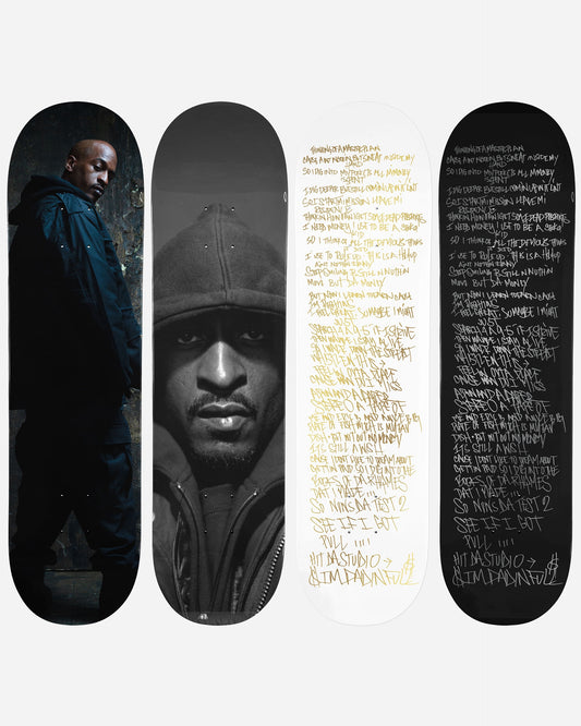 Beautiful Losers x Rakim, Paid In Full skateboard collection, 2025