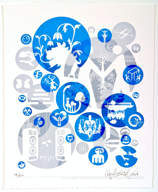 Ryan McGinness, Pathetic Lucky Charms of the Hipster Doofus, 2004